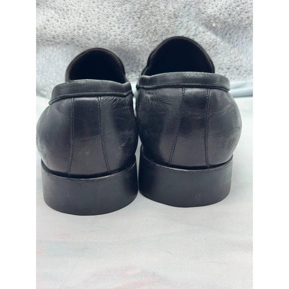 Bruno Magli Maioco Penny Loafers Mens Size 11 Black Leather Slip On Dress Shoes - Picture 8 of 12
